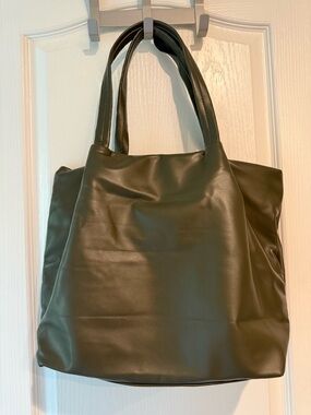 Neiman Marcus Olive Green Tote